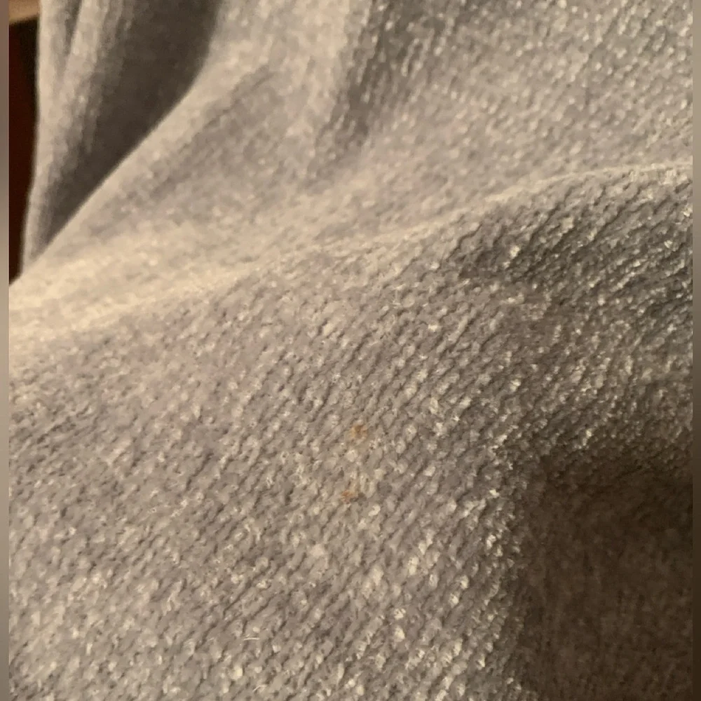 TWO Lands End Chenille sweaters in Plum and Gray - Picture 4 of 4